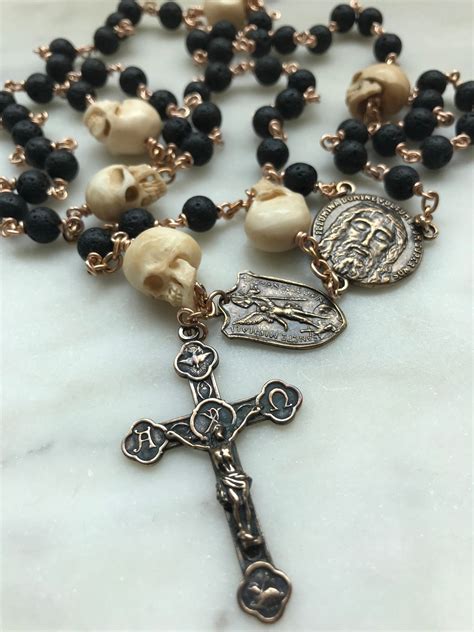 memento mori rosary beads